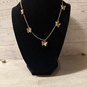 Delicate Gold Butterfly Necklace